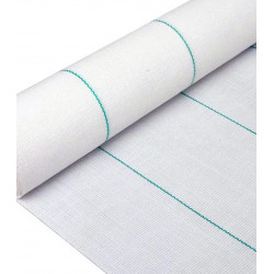 Malla Antihierbas Blanca 2x100 m (130 g/m²) | Rollo 200 m²