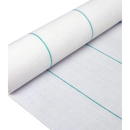 Malla Antihierbas Blanca 2x100 m (130 g/m²) | Rollo 200 m²