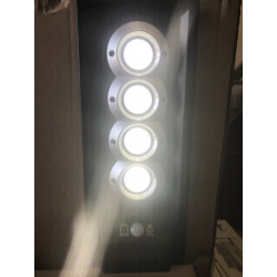 Farola Solar 4 Focos 40W | Luz Fija y Sensor de Movimiento