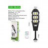 Farola Solar 6 Focos 60W | Luz Fija y Sensor de Movimiento