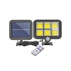 Pack 2 Farolas Solares 20W | Luz Fija y Sensor de Movimiento