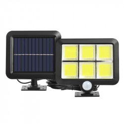 Pack 2 Farolas Solares 20W | Luz Fija y Sensor de Movimiento
