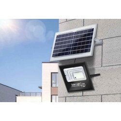 Foco Solar Recargable 50W | Placa Separada y 3m de Cable