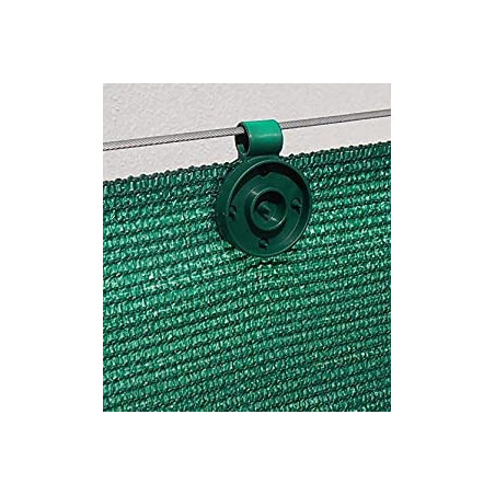 Clips Sujeción Malla Sombrero 100 U | Fijación Profesional y Duradera