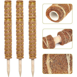 Tutor Fibra de Coco 120 cm (Pack 5 U) | Crecimiento Trepador Perfecto