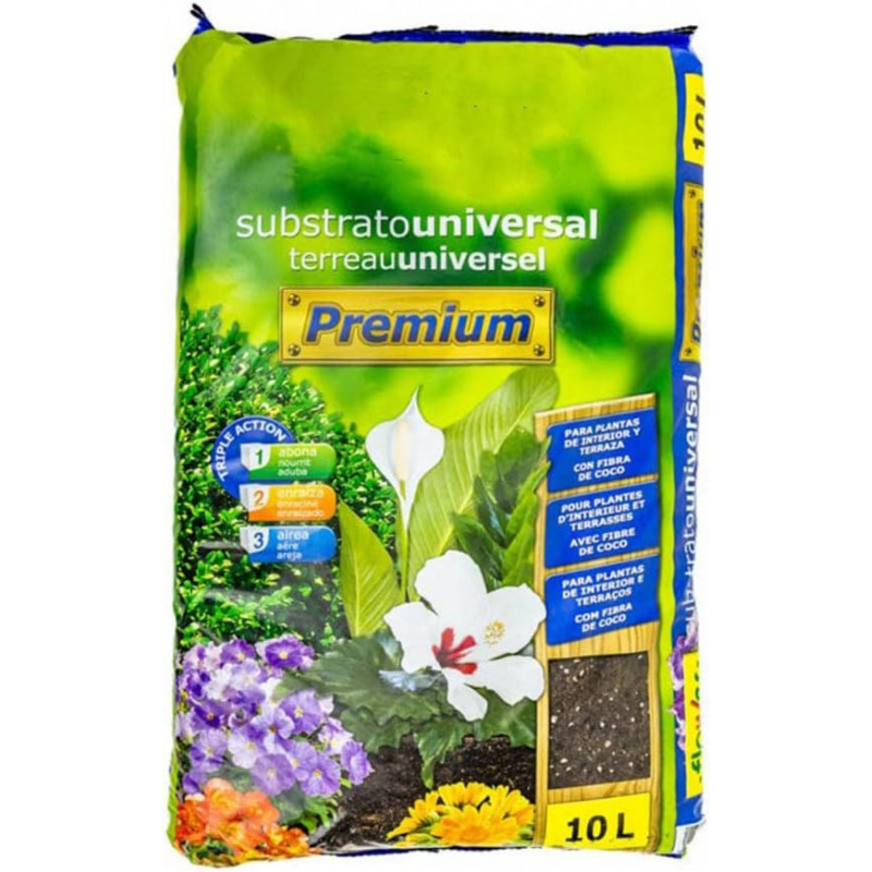 Sustrato Premium 50L | Compost Vegetal con Turba Rubia y Perlita