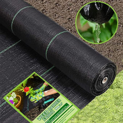 Malla Antihierba 1x100m de 105g | Cobertura para Terrenos Estrechos
