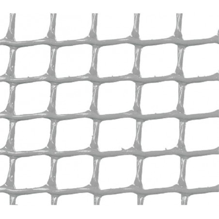 Malla Plástica Cuadrada 1x25m Blanca | Protección de Cultivos