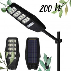 Farola Solar LED 200W | Autonomía 8-12 Horas y Mando a Distancia