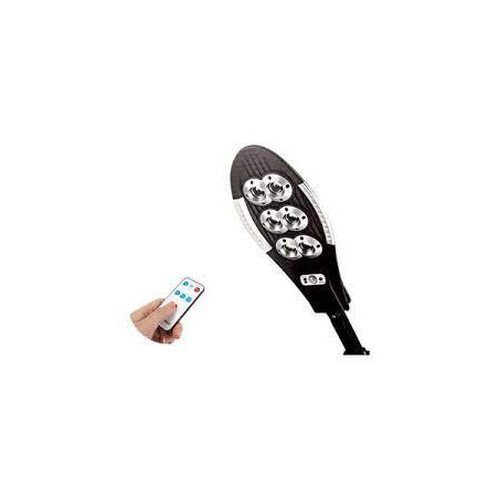 Farola Solar Oval de 6 Focos - Sensor, 3 Modos y Alta Potencia