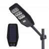 Farola Solar de 100W - 3 Modos de Luz, Sensor y Autonomía de 10-12 Hor