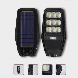Farola Solar de 100W - 3 Modos de Luz, Sensor y Autonomía de 10-12 Hor