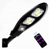 Farola Solar Oval de 2 Focos - 20W, Sensor y 3 Modos de Iluminación