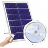 Foco Solar Redondo 200W - Interior y Exterior con Placa Separada