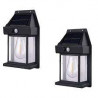 Pack de 2 Lámparas Solares - Iluminación Eficiente y Elegante para Ext