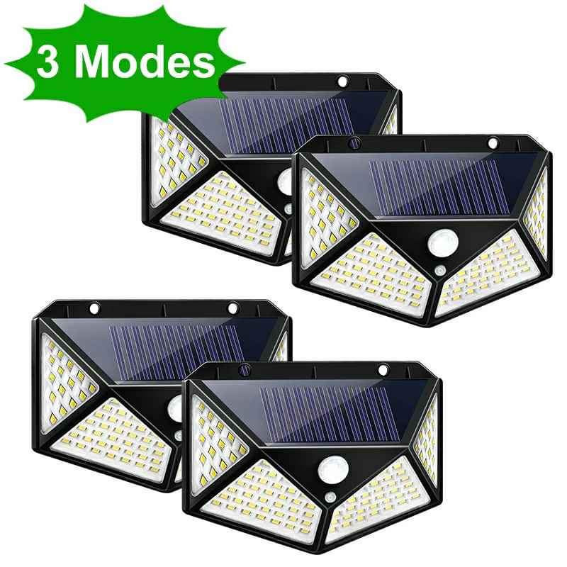 Pack de 4 Focos Solares 20W - Alta Potencia para Entradas y Exteriores