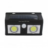 Pack de 4 focos solares de 20W con 100 LEDs ultra luminosos por foco.