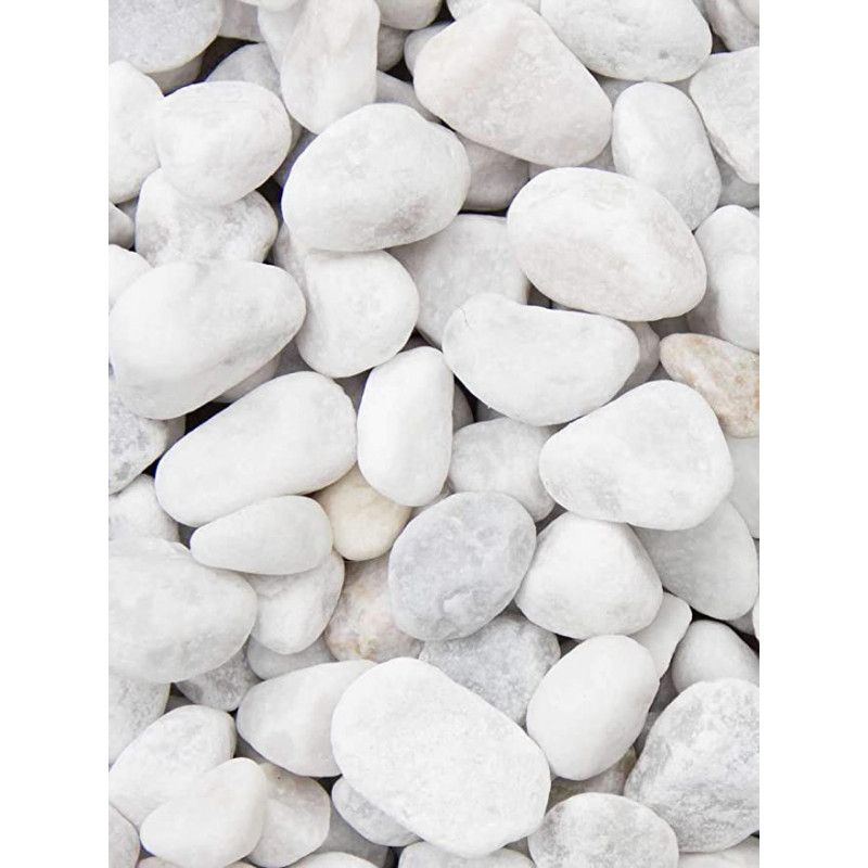 Canto Rodado Blanco 40-60 mm | Saco 10 kg al Mejor Precio