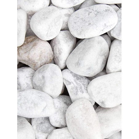 Canto Rodado Blanco 40-60 mm | Saco 25 kg al Mejor Precio