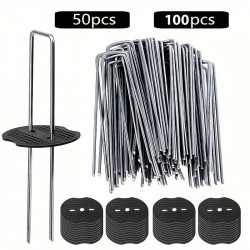 Grapas de Césped Galvanizadas 300 + 48 | Pack Resistente