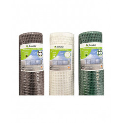 Malla Plástica Cuadrada 1x10m Marrón - Ideal para Balcones y Jardines