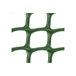 Malla Plástica Cuadrada 1x25m Marrón - Para Balcones y Jardines