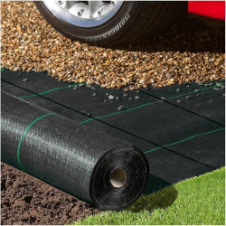 Malla Antihierba 1x100m de 105g | Cobertura para Terrenos Estrechos